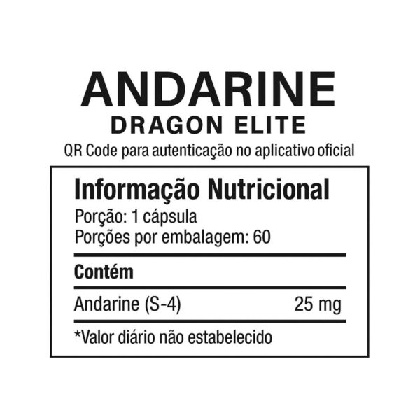 Andarine S4 25mg Dragon Elite | Definição e Força Rápida - Imagem 2