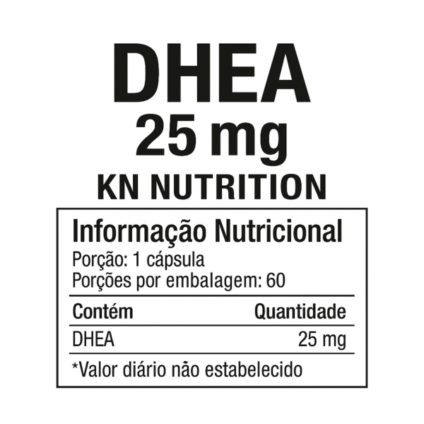 DHEA 25mg KN Nutrition 60cps | Vitalidade e Equilíbrio - Imagem 3
