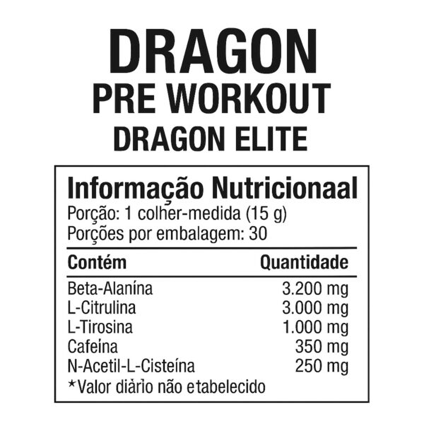 DRAGON PRE WORKOUT | Energia e Foco Insano no Treino - Imagem 2