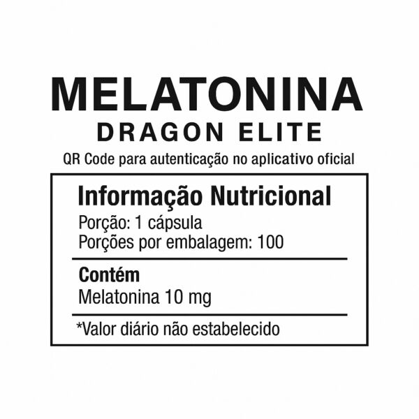 Melatonina 5mg Dragon Elite | Sono Rápido e Natural - Imagem 2