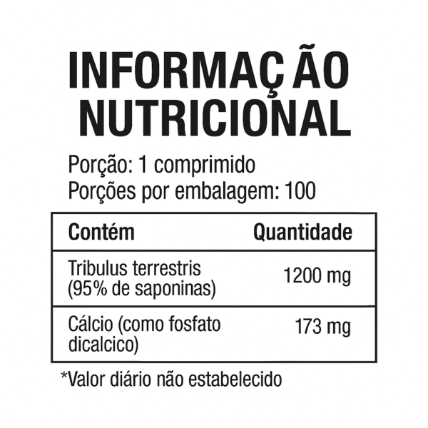 Tribulus Trib-X 1200mg – Suplemento Alimentar em Tabletes (100 unid.) - Imagem 3
