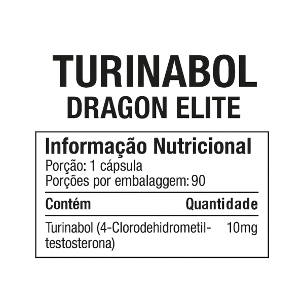 Turinabol 90 Cápsulas Dragon Elite | Massa muscular e Força - Imagem 2