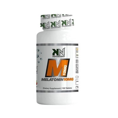 Tabela nutricional da melatonina 10mg KN Nutrition sublingual com 100 tabletes sabor morango